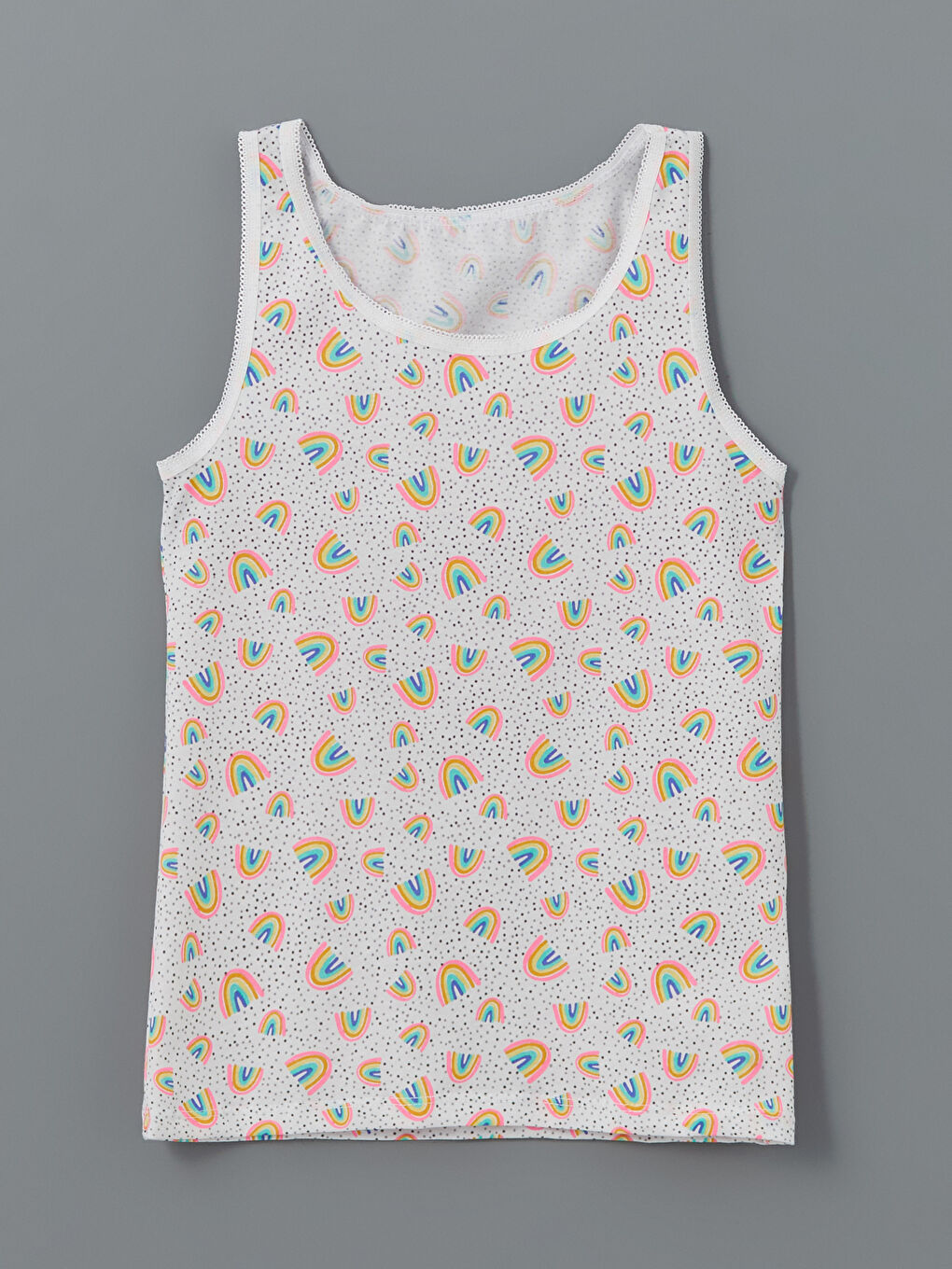 Karışık Bisiklet Yaka Kız Çocuk Atlet