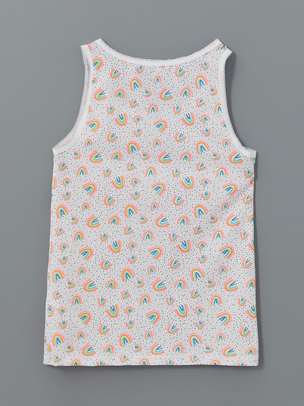 Karışık Bisiklet Yaka Kız Çocuk Atlet-2