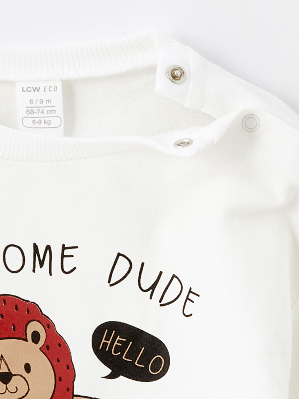 Crew Neck Printed Baby Boy Sweatshirt and Tracksuit Bottom 2-Piece Set-5