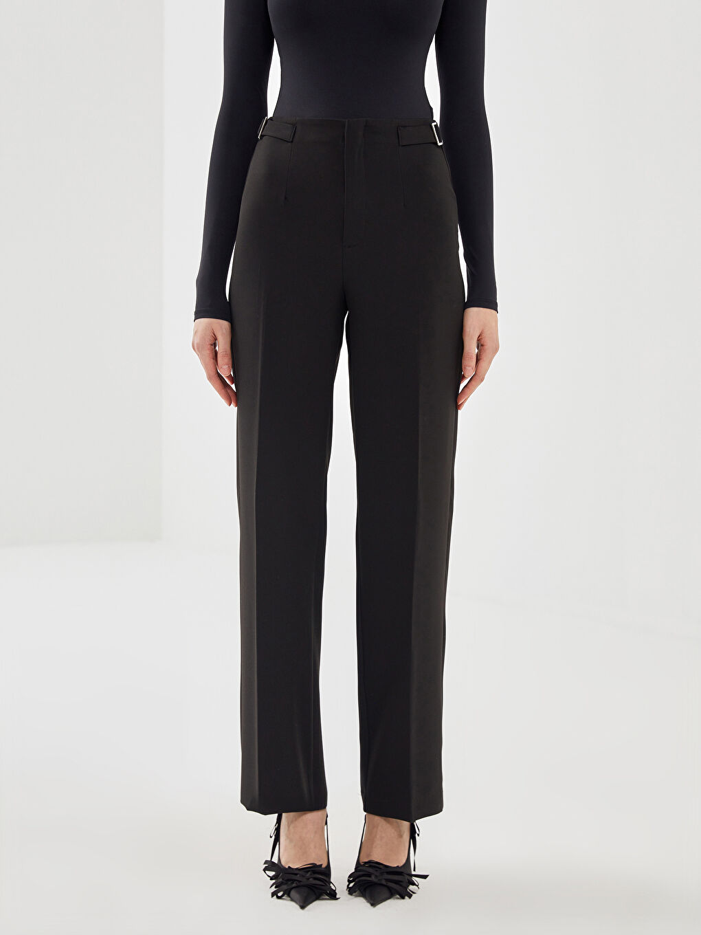 LCW Vision Slim Fit Women's Trousers -W4HV29Z8-CVL