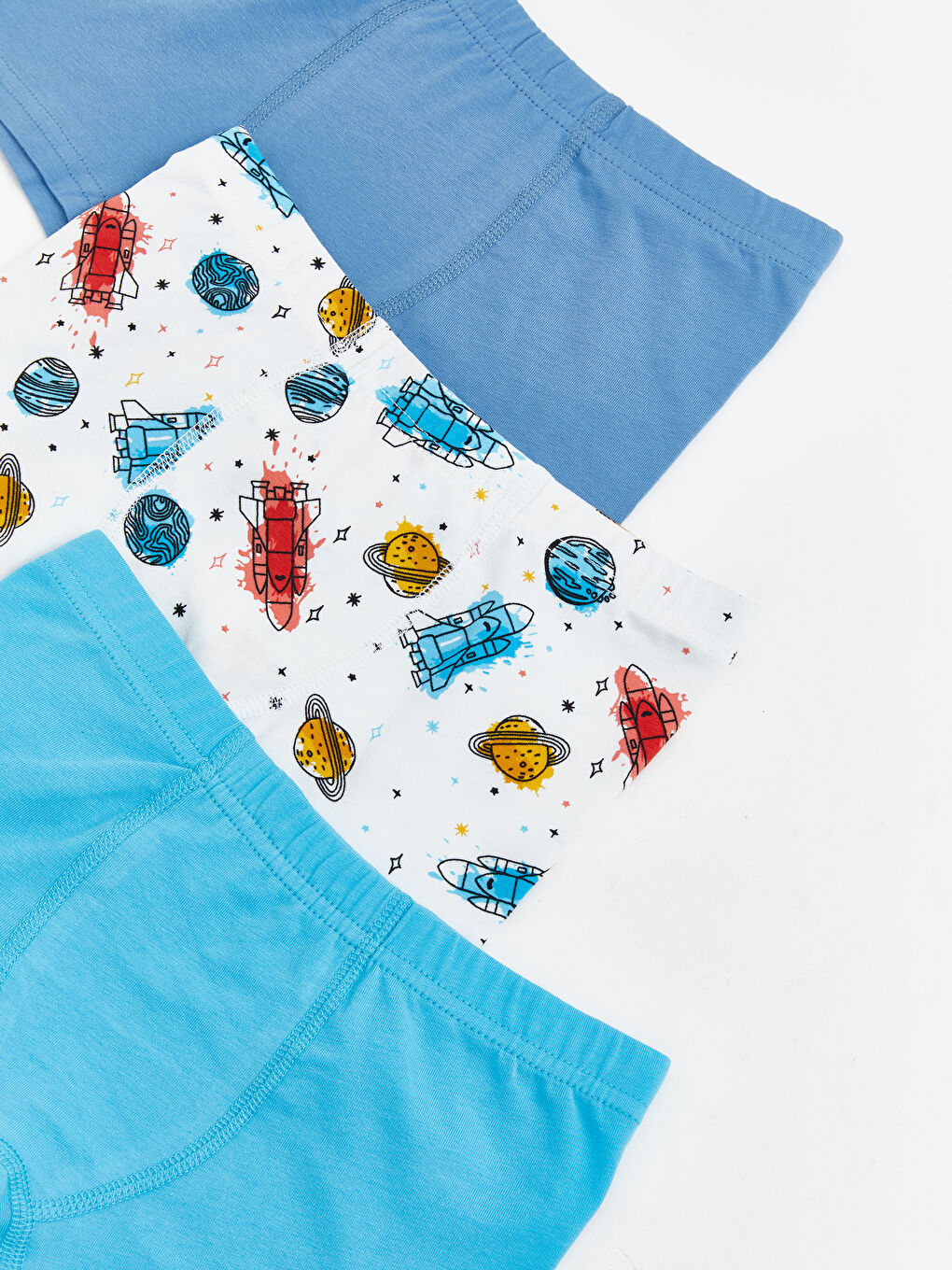 Karışık Baskılı Erkek Çocuk Boxer 3'lü-2