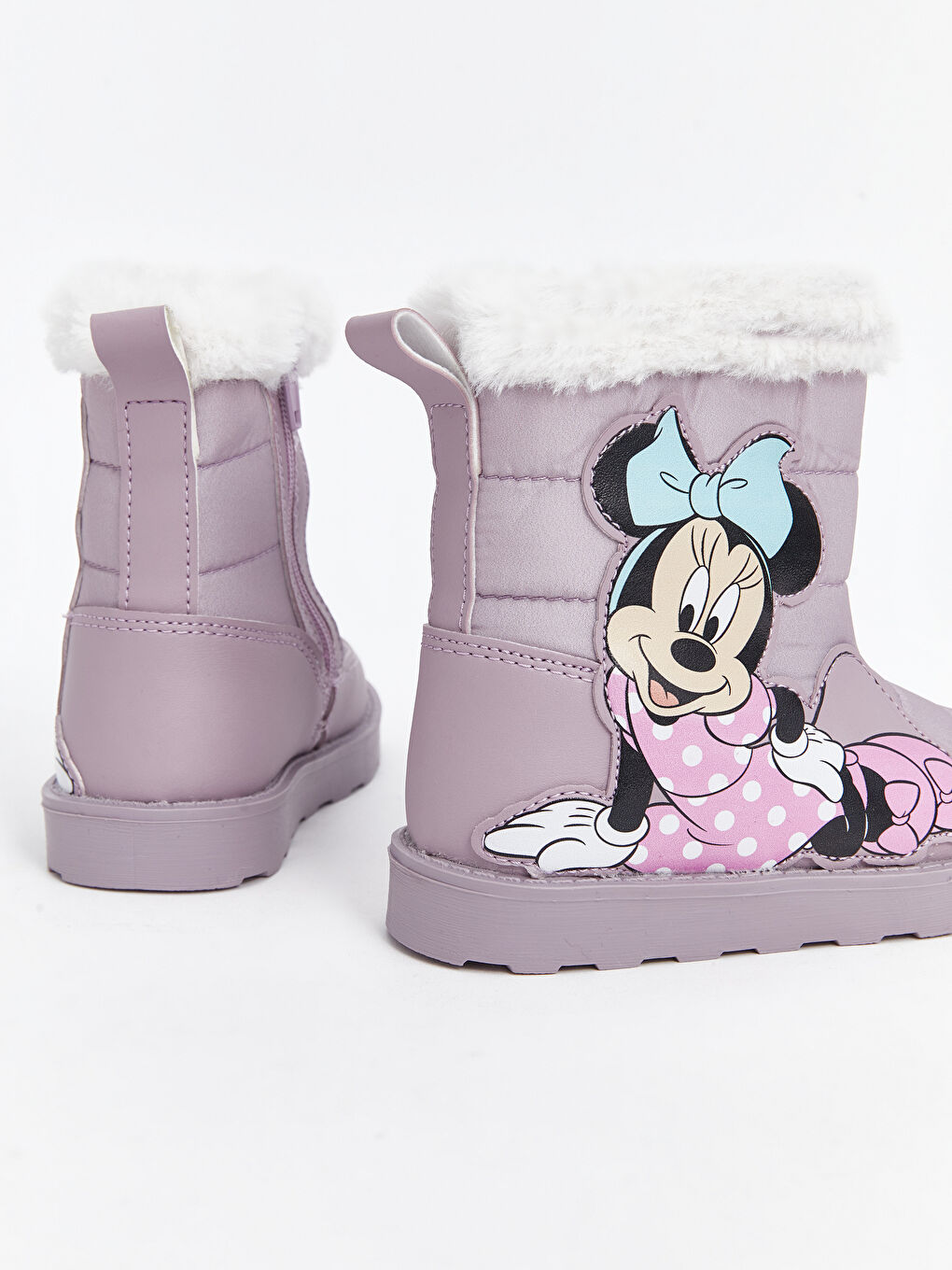 LCW STEPS Lila Minnie Mouse Baskılı Kız Bebek Bot - 4