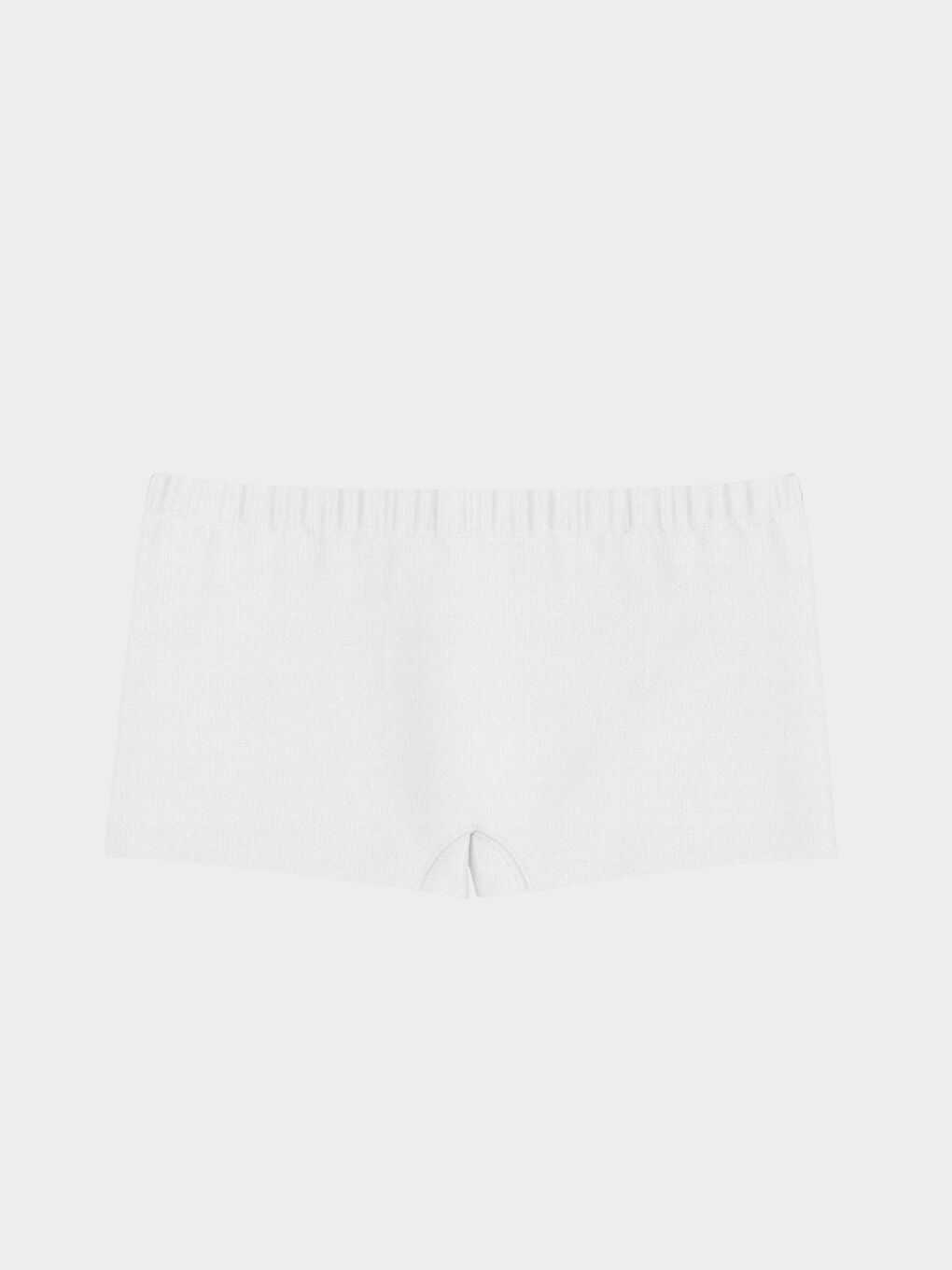 Beyaz Basic Kız Çocuk Boxer 3'lü-3