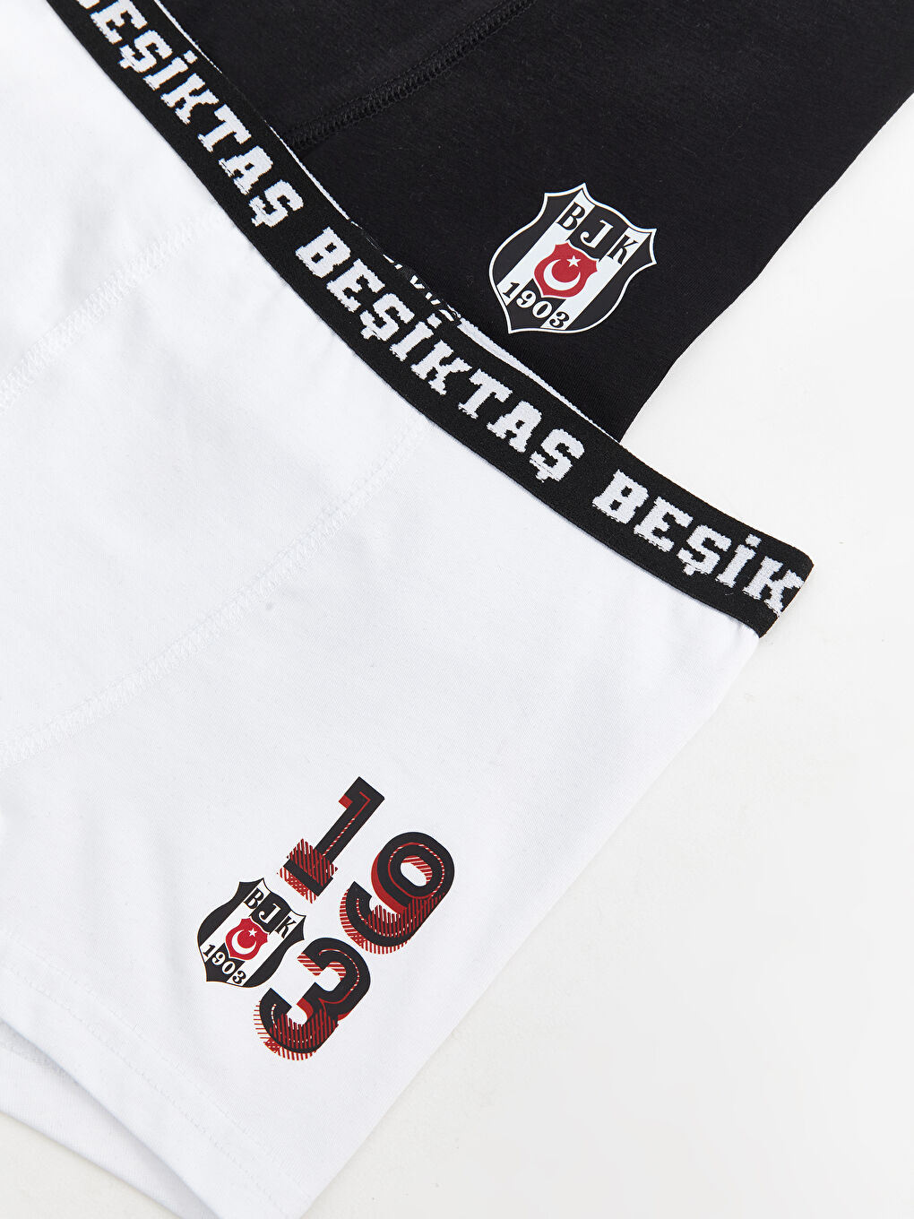 Siyah Beşiktaş Baskılı Erkek Çocuk Boxer 2'li-2