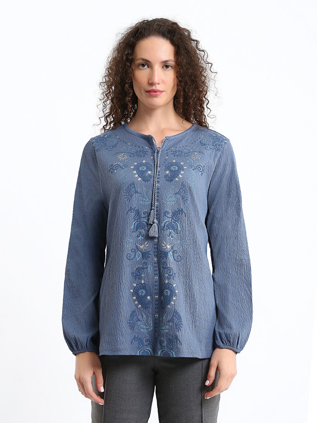 Tie Neck Women's Blouse