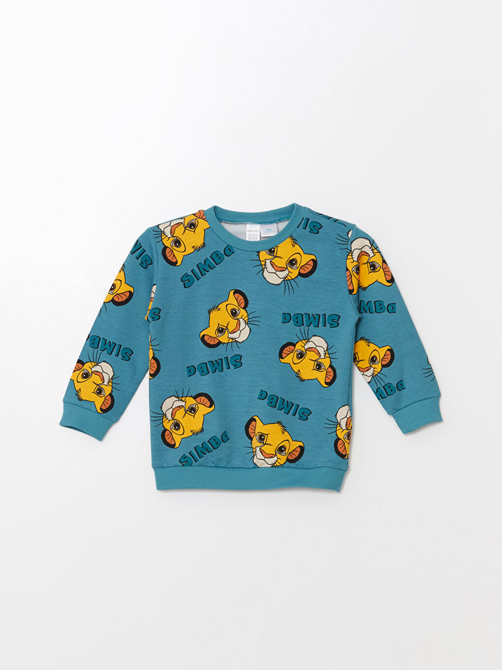 LCW baby Koyu Suyeşili Bisiklet Yaka Uzun Kollu Baskılı Erkek Bebek Sweatshirt - 2