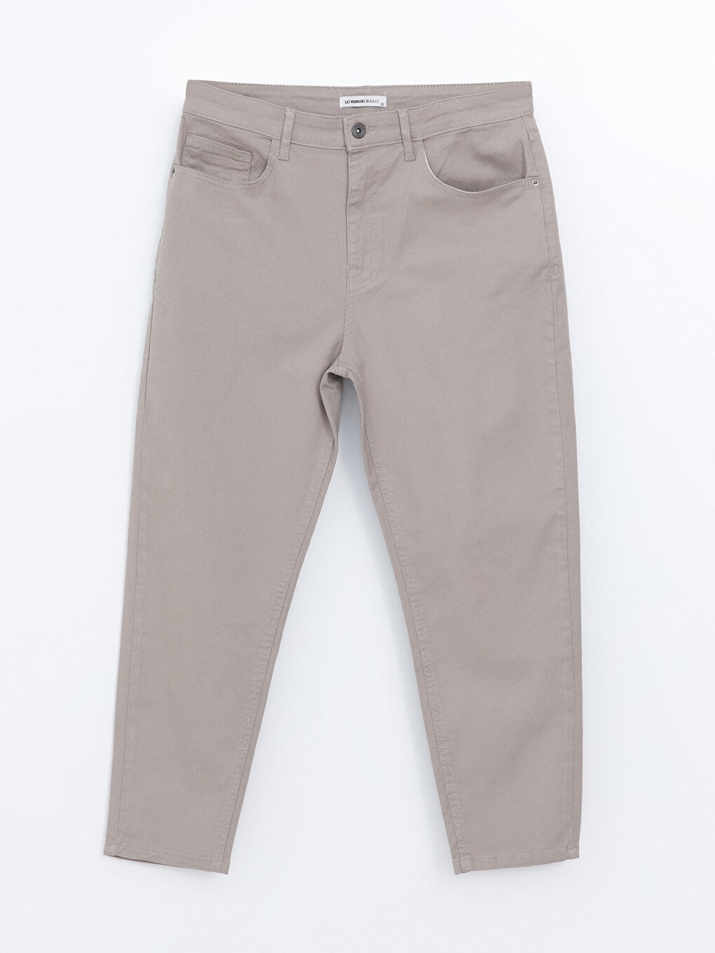 LCWAIKIKI Basic Bej Rahat Kalıp Erkek Chino Pantolon - 4