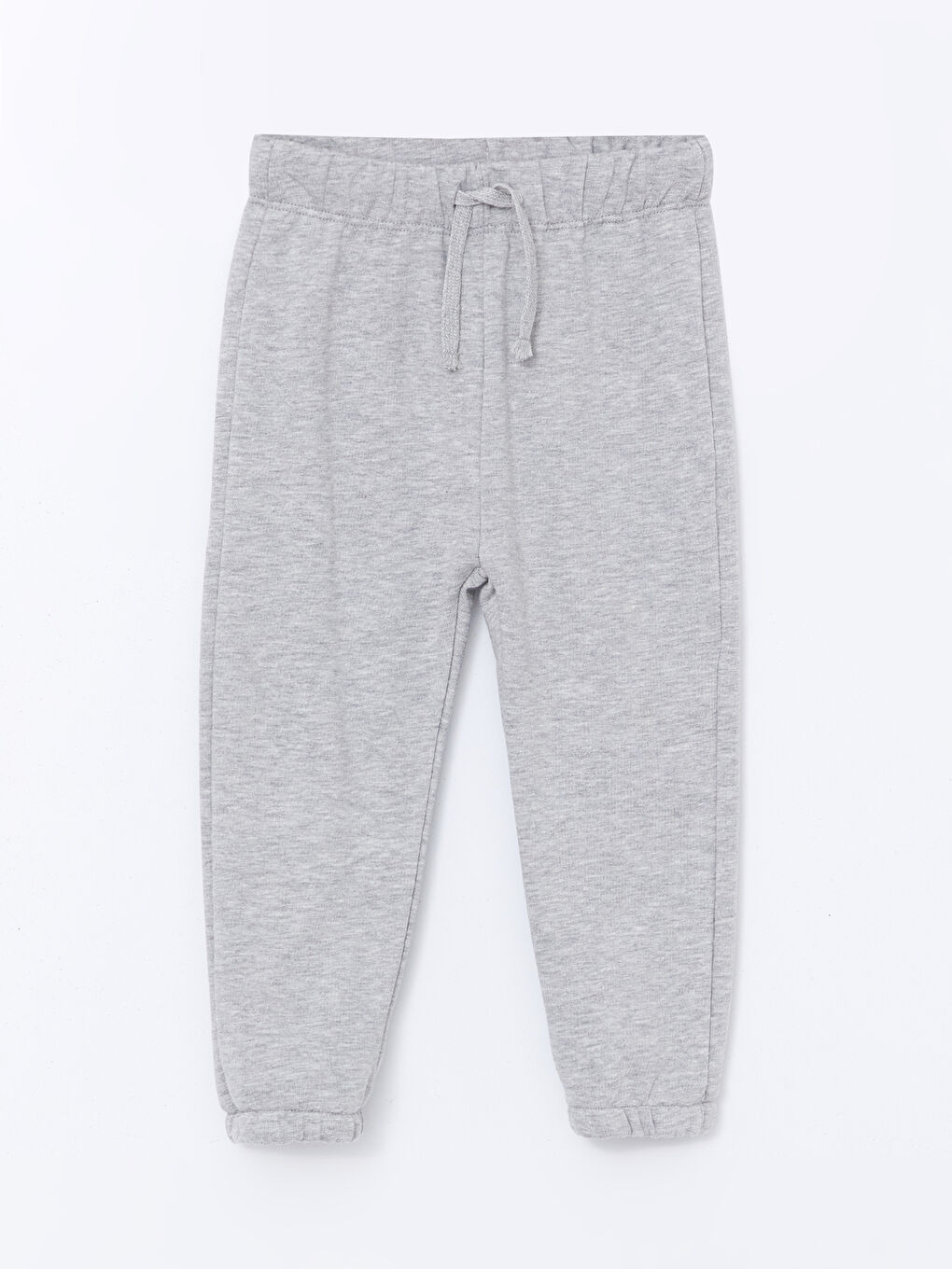 Gri Beli Lastikli Kalın Basic Erkek Bebek Eşofman Alt