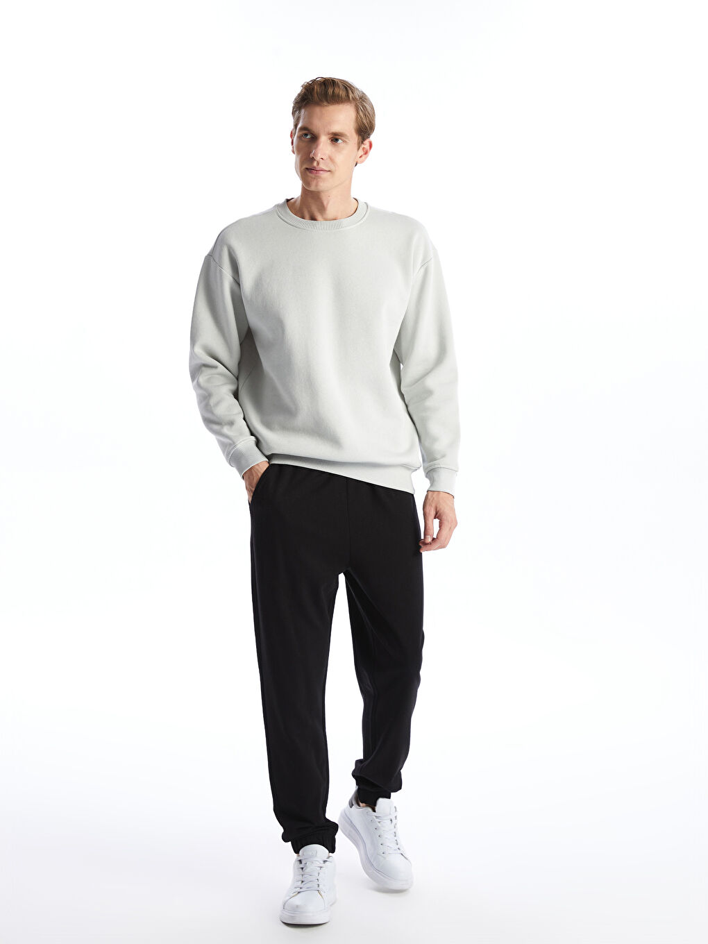 Siyah Standart Kalıp Erkek Jogger Eşofman Altı