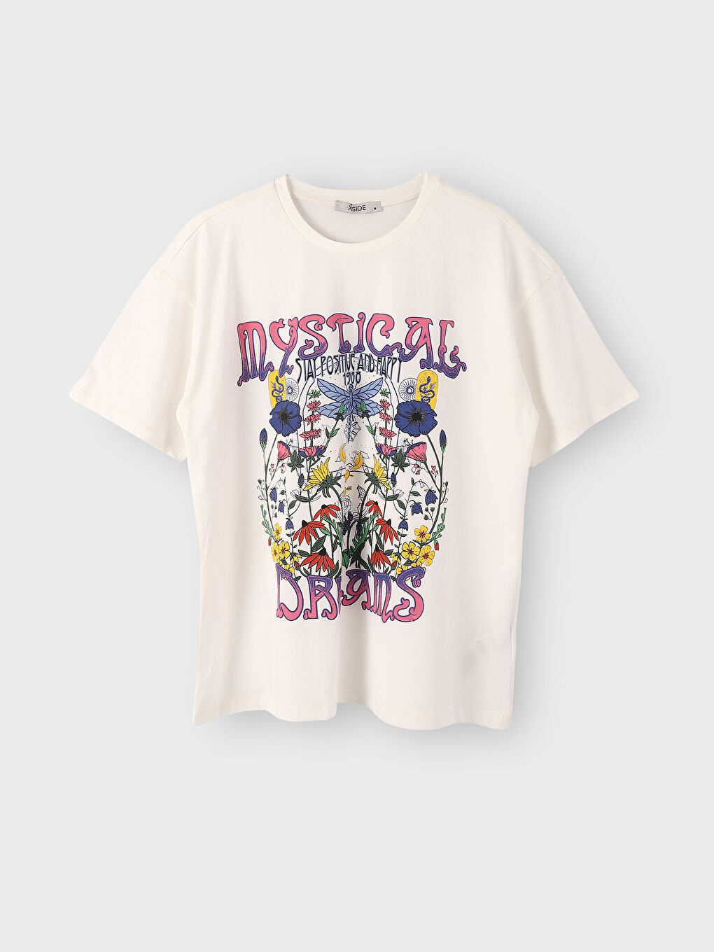 Crew Neck Printed Short Sleeve Women's T-Shirt