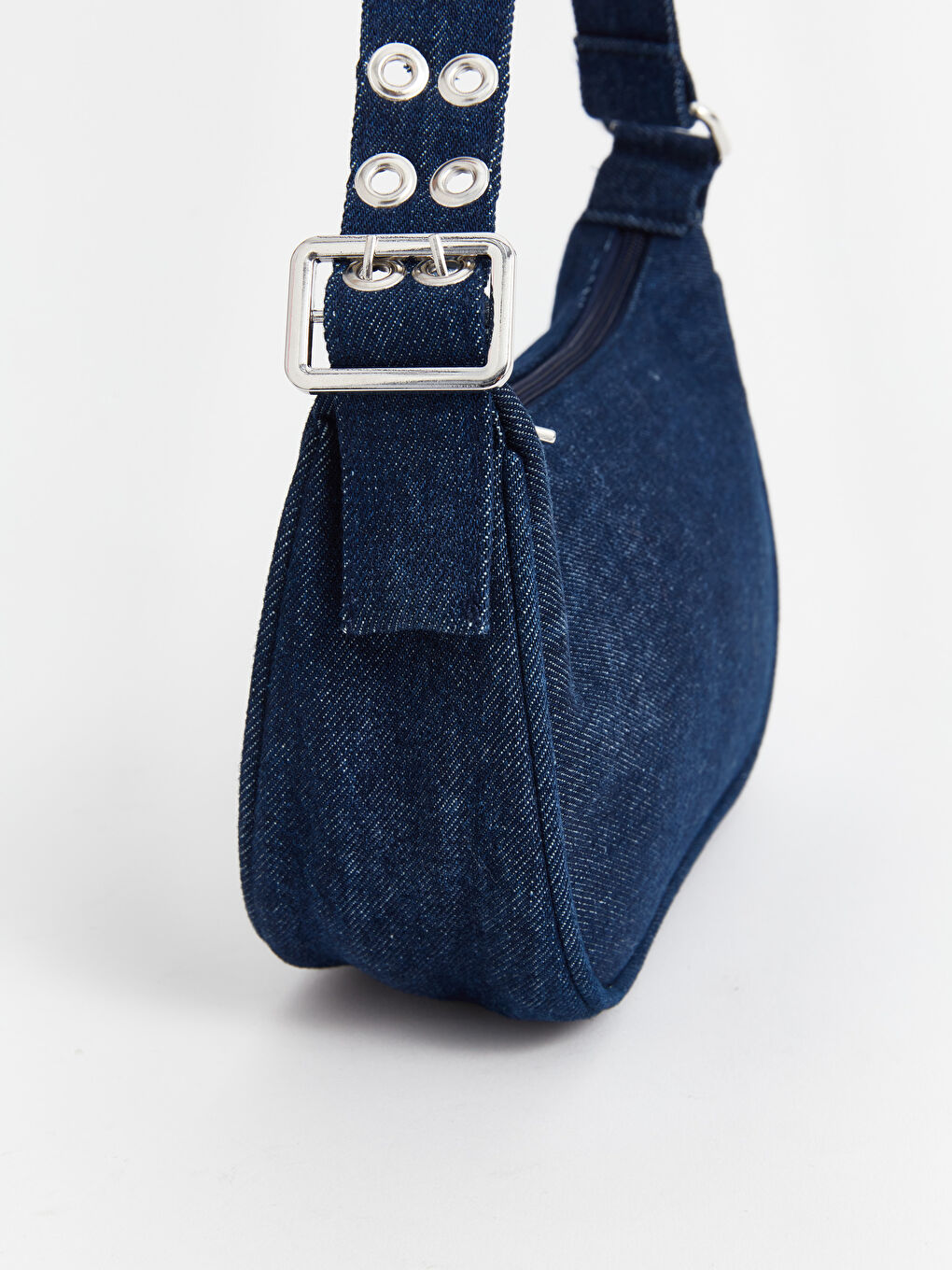 Mavi Fermuarlı Kadın El Çantası-2