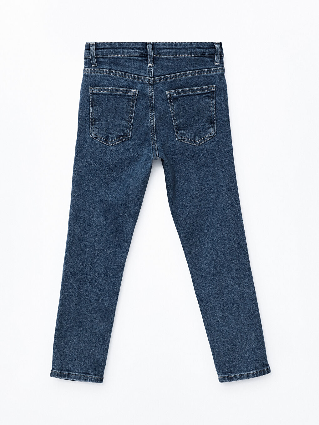 LCW ECO İndigo Beli Ayarlanabilir Lastikli Erkek Çocuk Jean Pantolon - 1