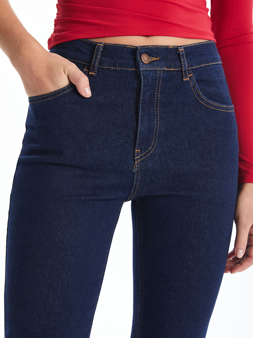 LCW Jeans Koyu Rodeo Mars Flare Kadın Jean Pantolon - 2