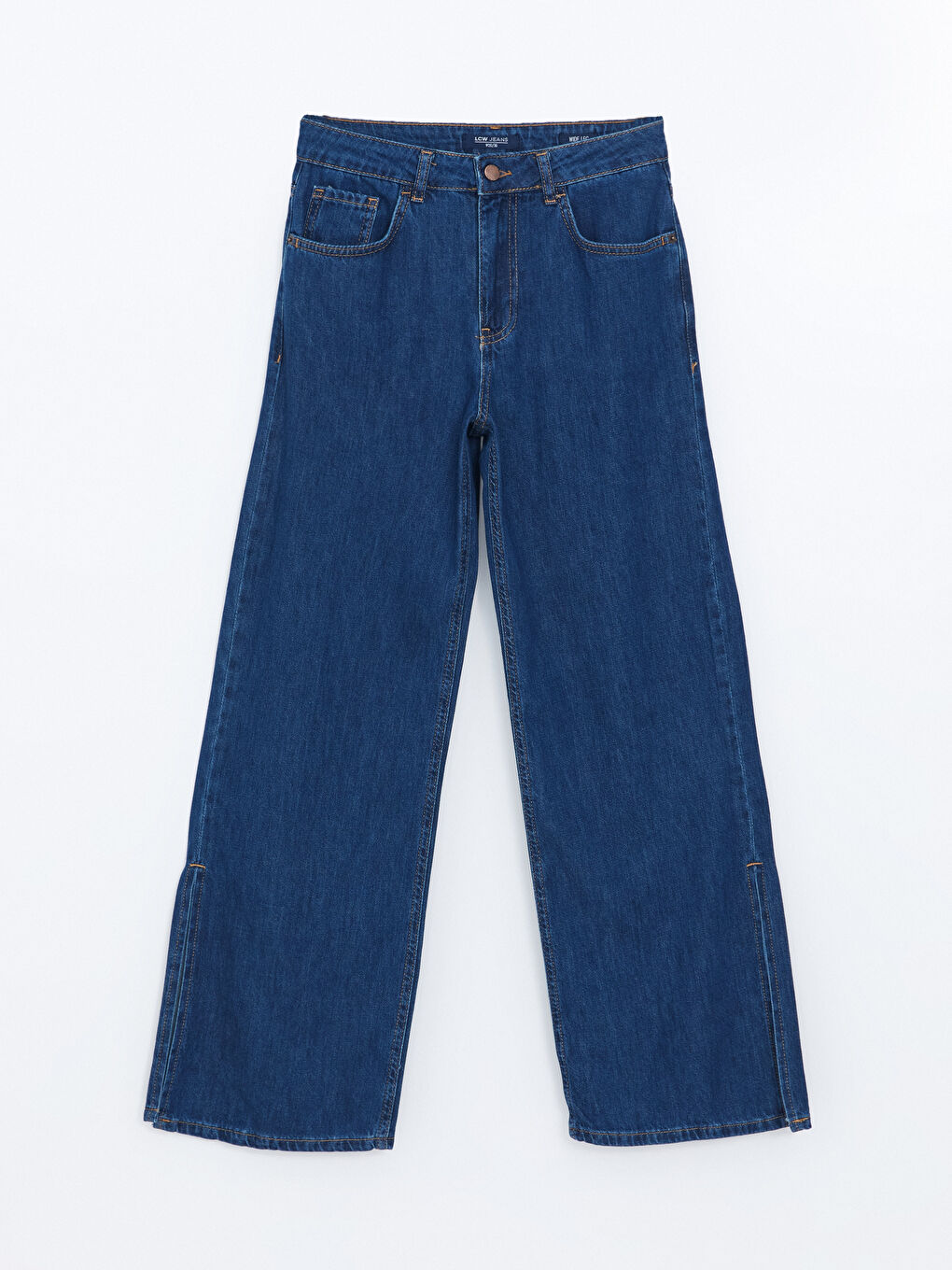 LCW Jeans İndigo Wideleg Kadın Jean Pantolon - 4