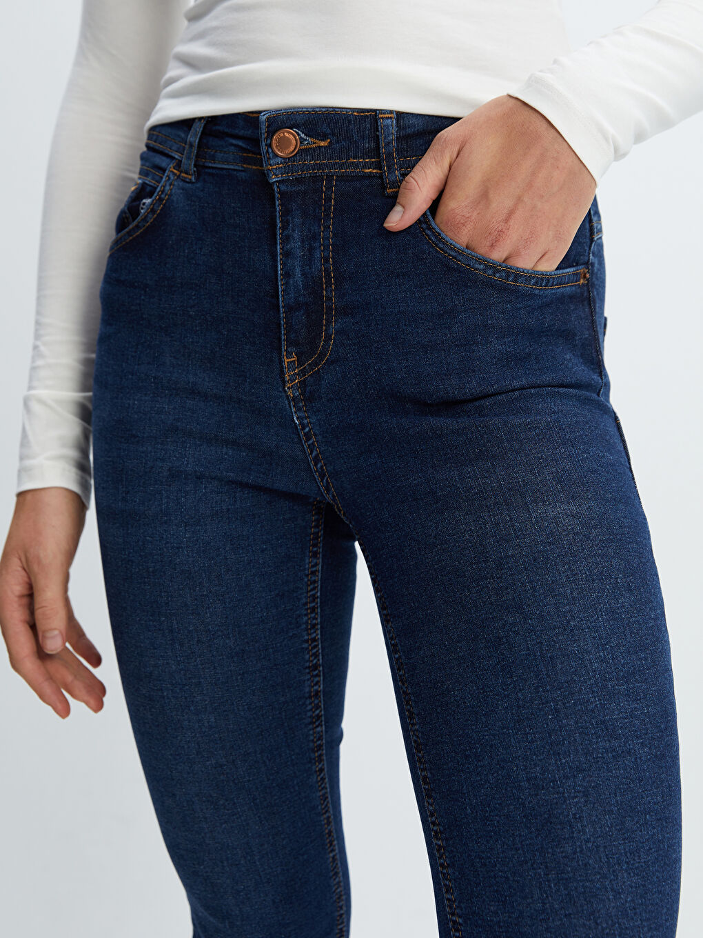 LCW Jeans İndigo Mars Flare Kadın Jean Pantolon - 2