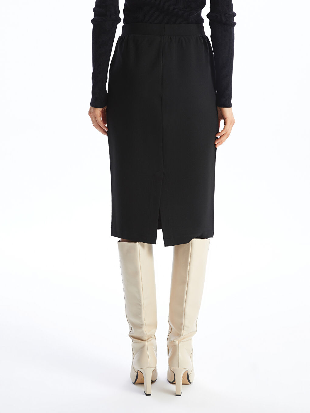 LCWAIKIKI Classic Women's Pencil Skirt with Elasticated Waist -W4I180Z8-CVL