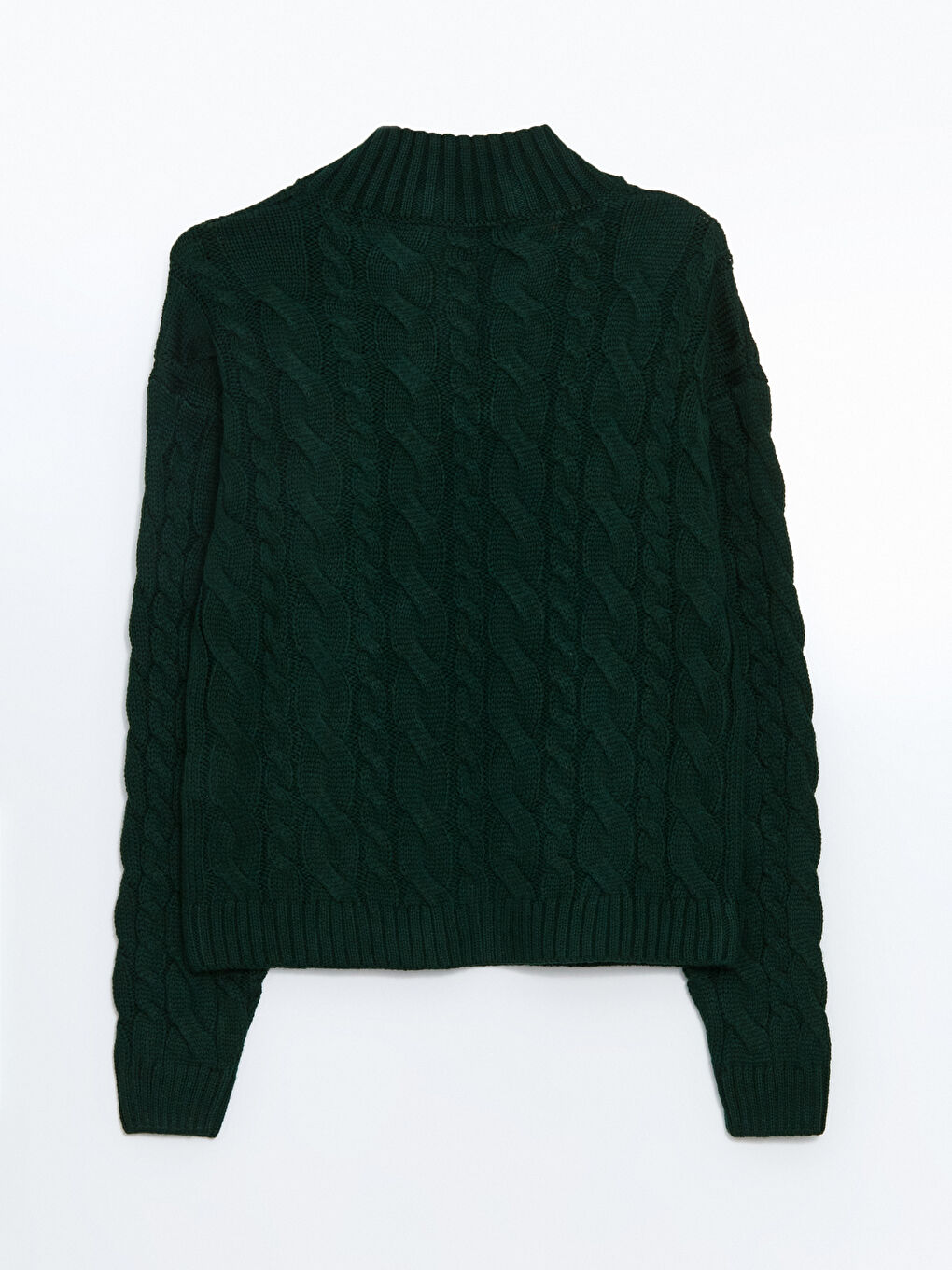 LCW Vision Notch Neck Self-Patterned Women's Knitwear Sweater -W4I194Z8-HLW