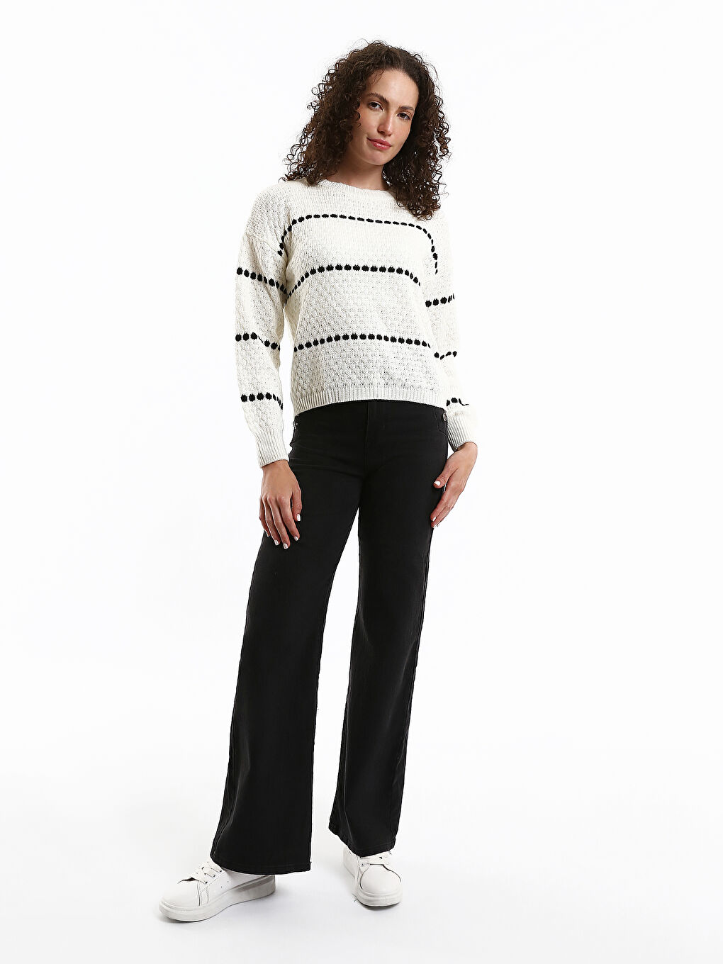 Crew Neck Women's Sweater-1