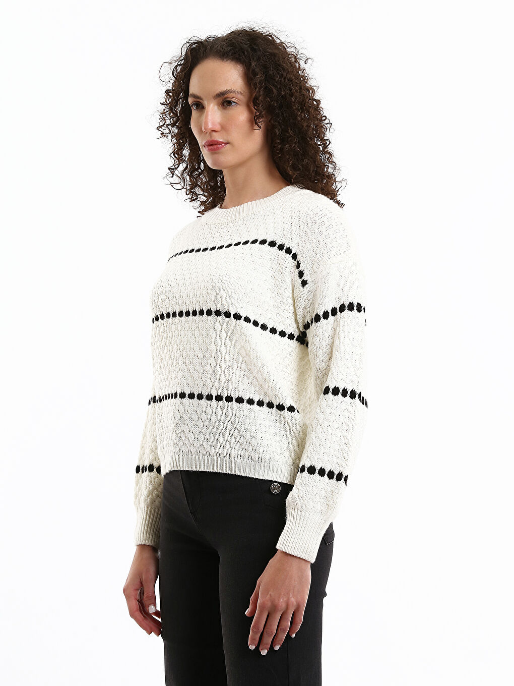 Crew Neck Women's Sweater-3