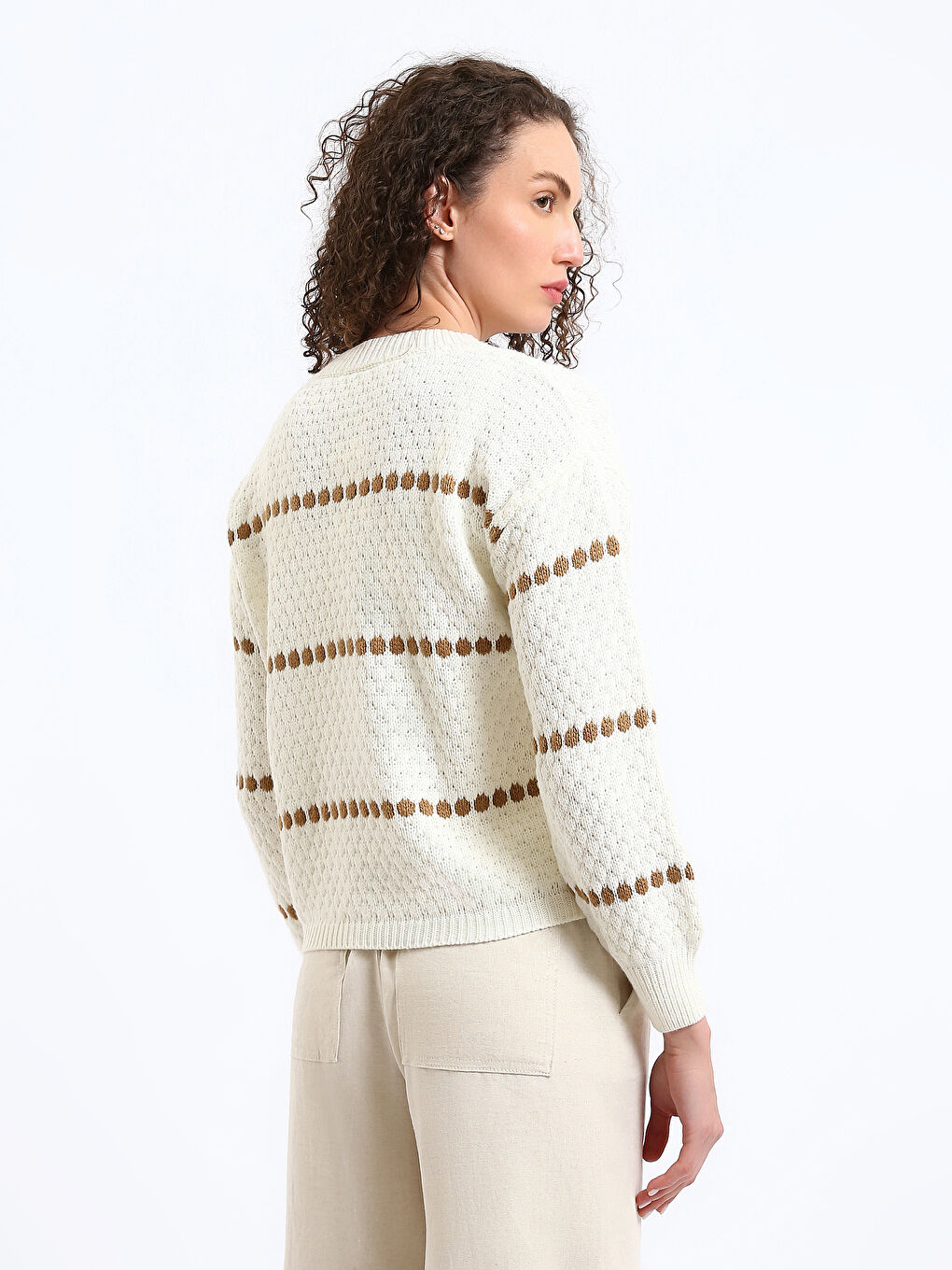 Pull-over Col rond pour Femmes-4
