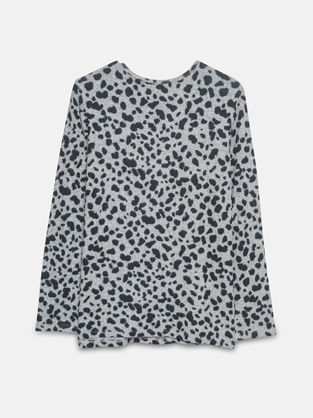 LCW Grace Crew Neck Patterned Long Sleeve Women's T-Shirt -W4I251Z8-LQB
