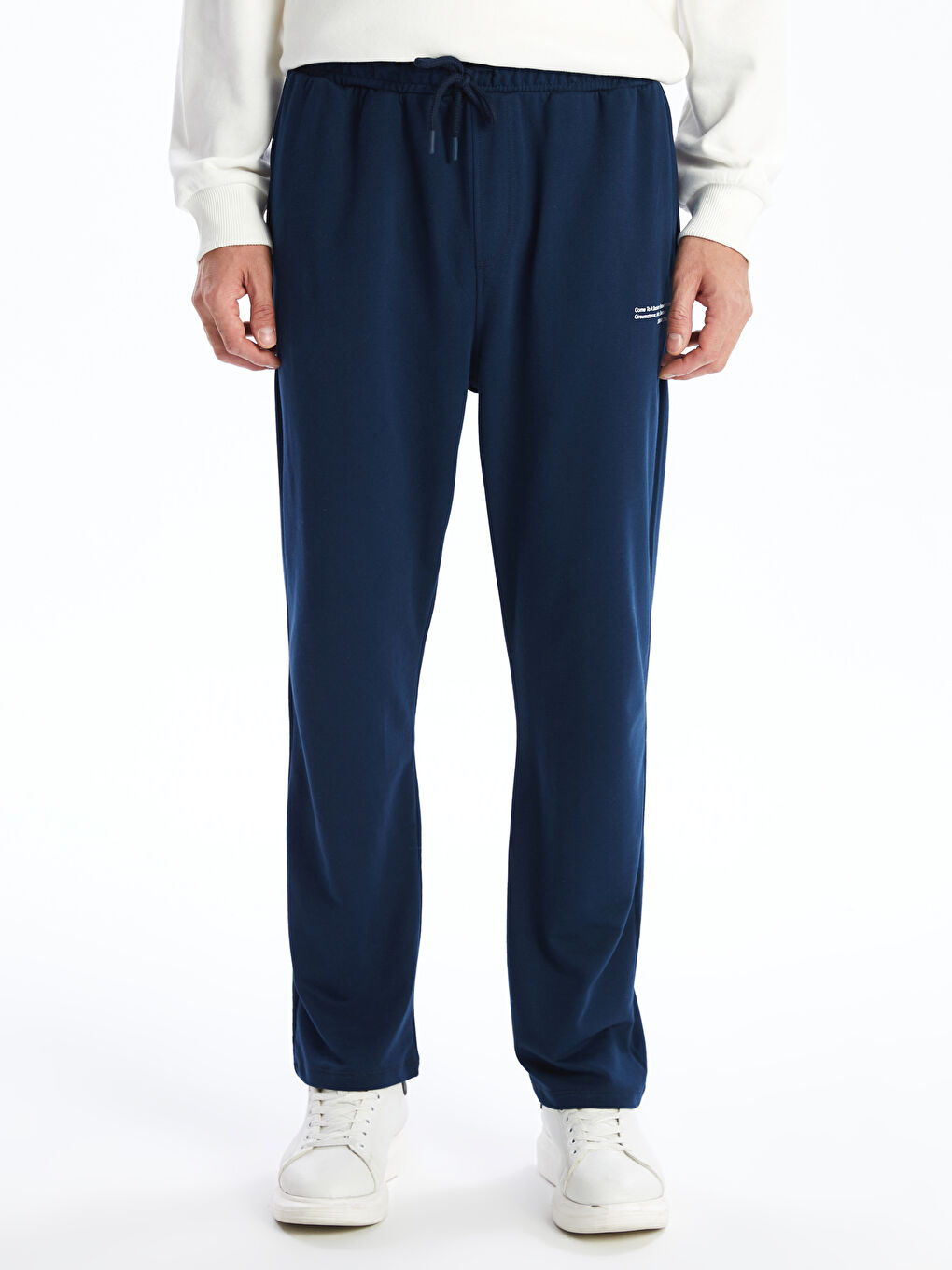 Lacivert Standart Kalıp Erkek Eşofman Altı-1