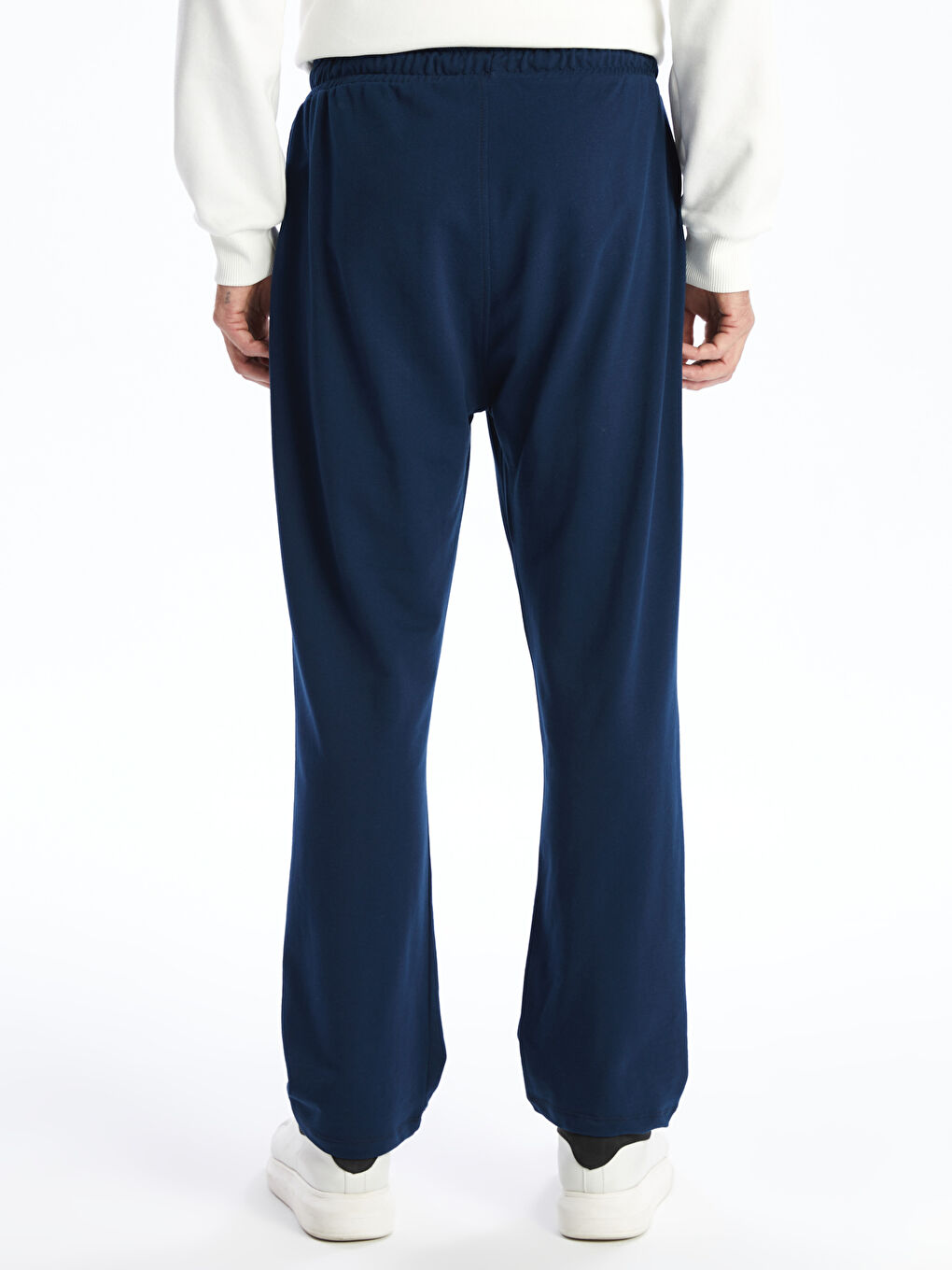 Lacivert Standart Kalıp Erkek Eşofman Altı-3