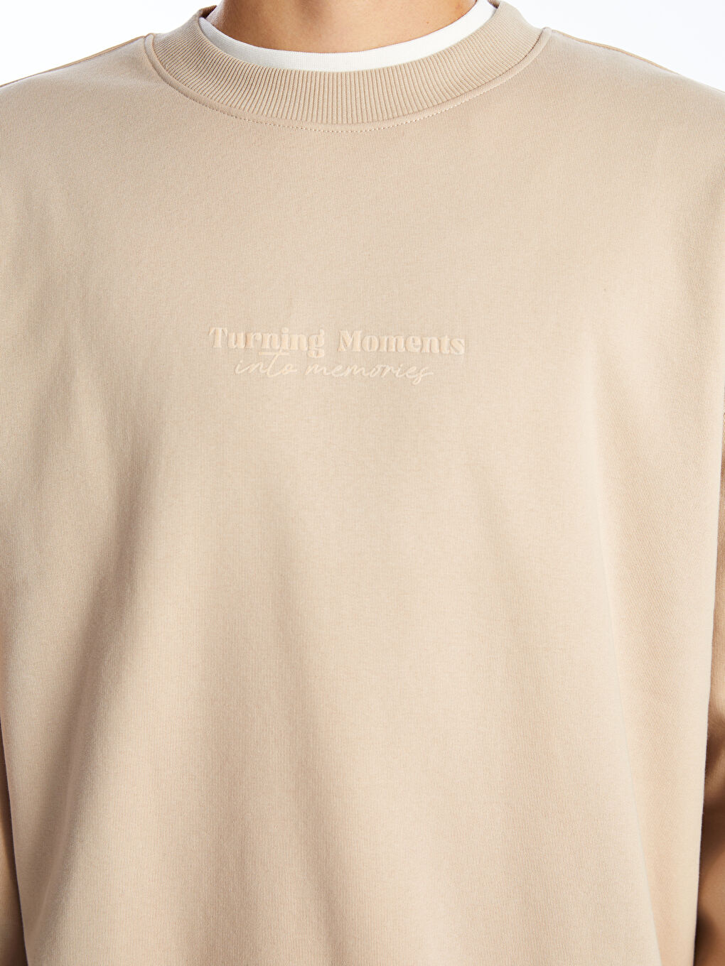 Оверсайз Свитшот с Круглым Вырезом и Длинным Рукавом с Принтом для Мужчин-2