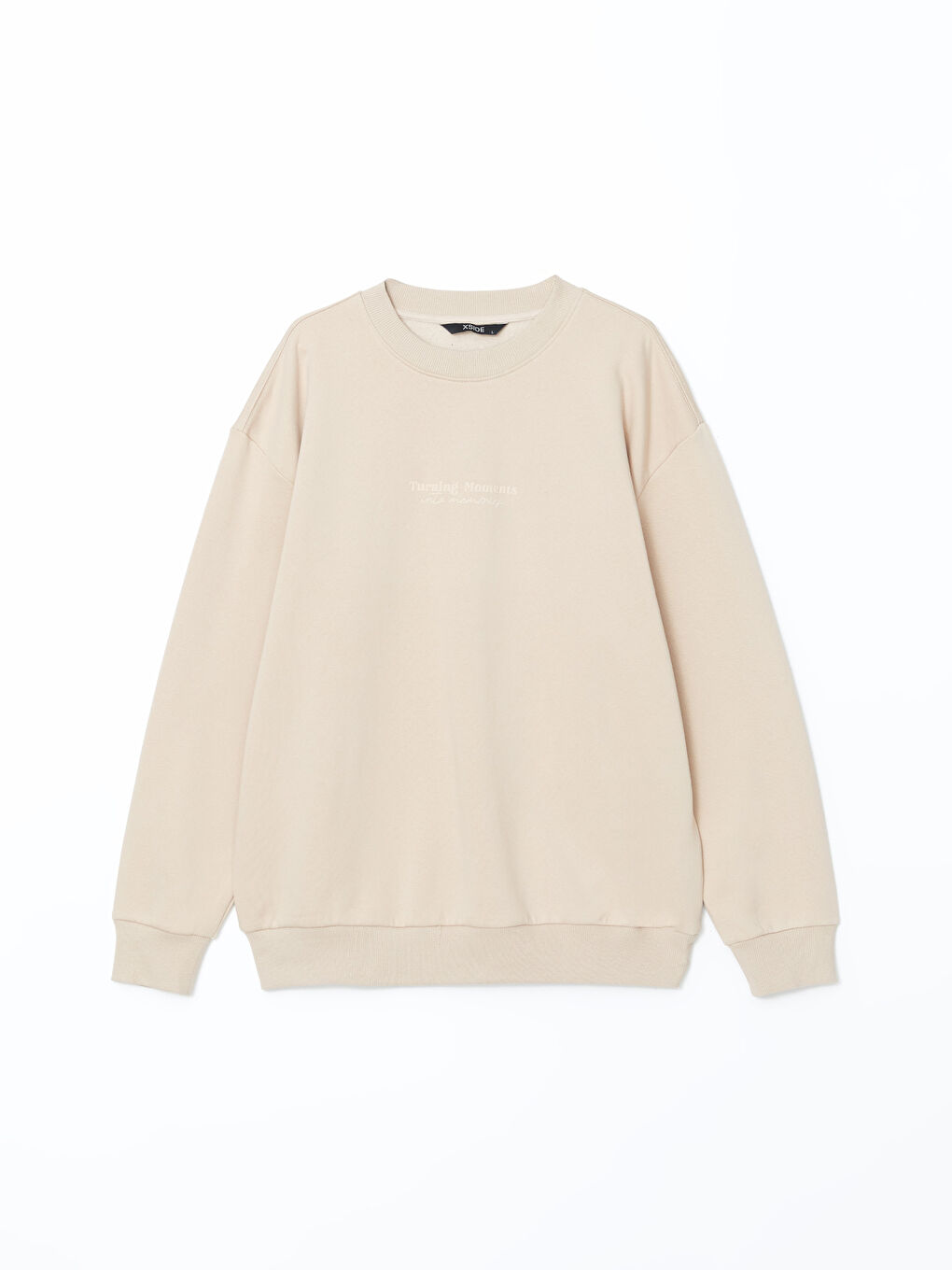 Оверсайз Свитшот с Круглым Вырезом и Длинным Рукавом с Принтом для Мужчин-4