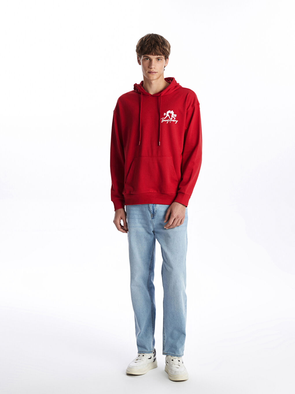 Long Sleeve Printed Men's Hoodie-1
