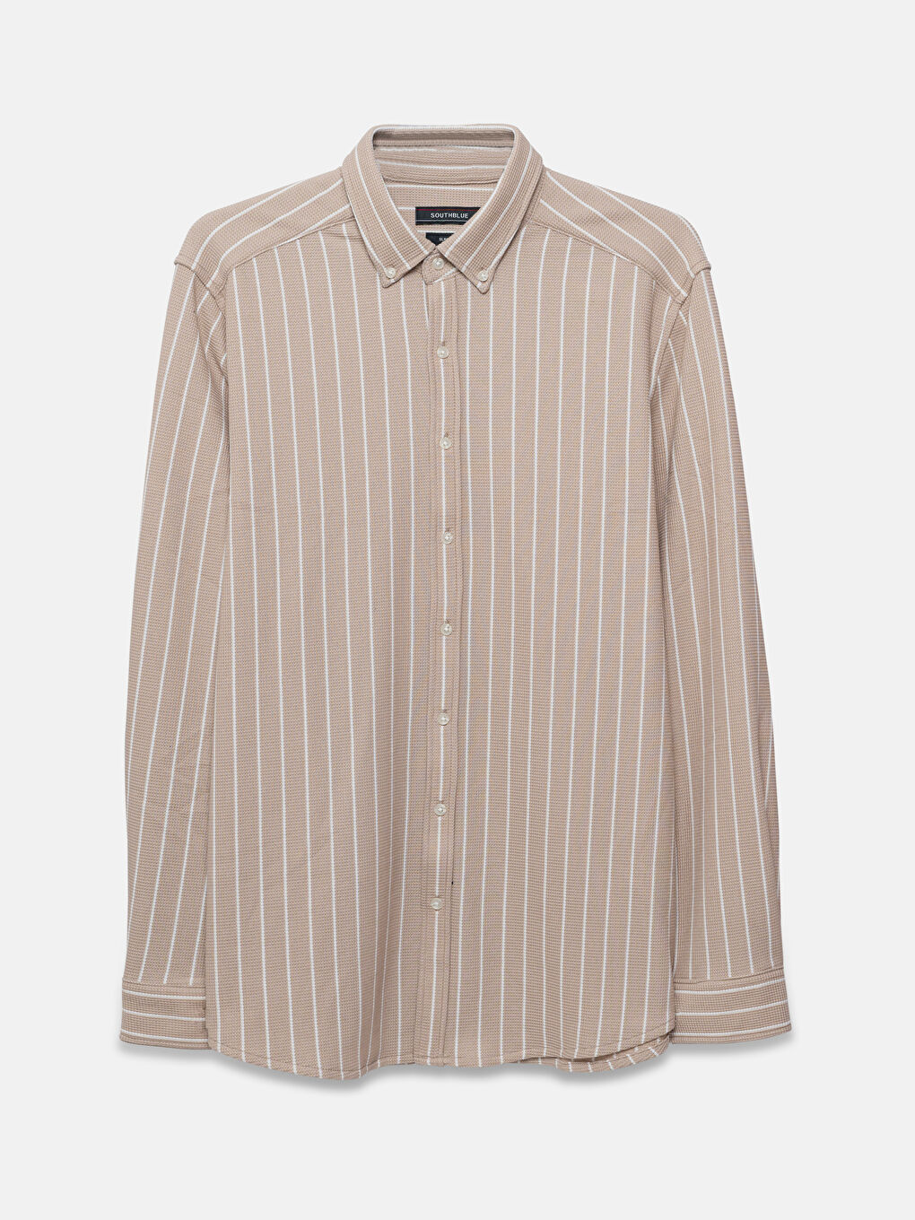 SOUTHBLUE Slim Fit Long Sleeve Striped Men's Shirt -W4I311Z8-LE8