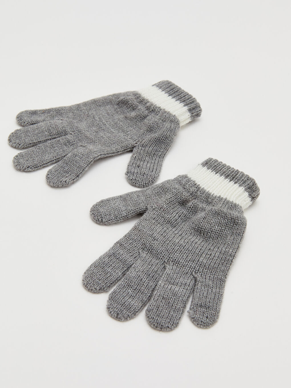 Ekru Triko Kız Çocuk Eldiven