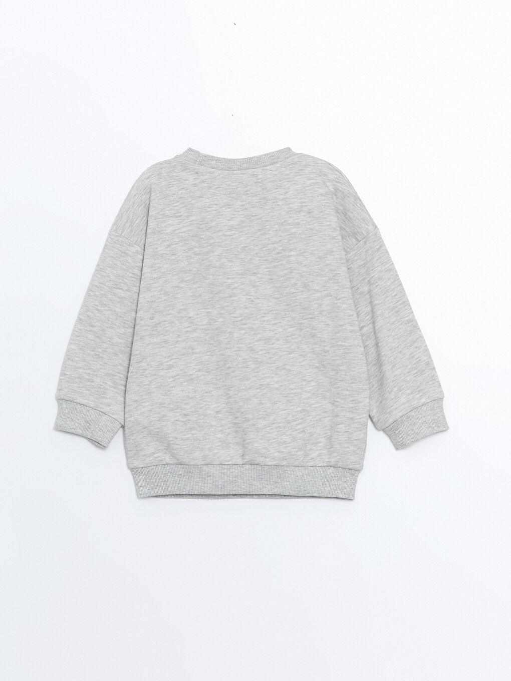 LCW ECO Grey Mel - Lacivert Bisiklet Yaka Erkek Bebek Sweatshirt - 2