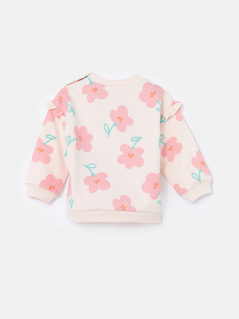 Crew Neck Floral Baby Girls Sweatshirt and Sweatpants 2 Pack-5