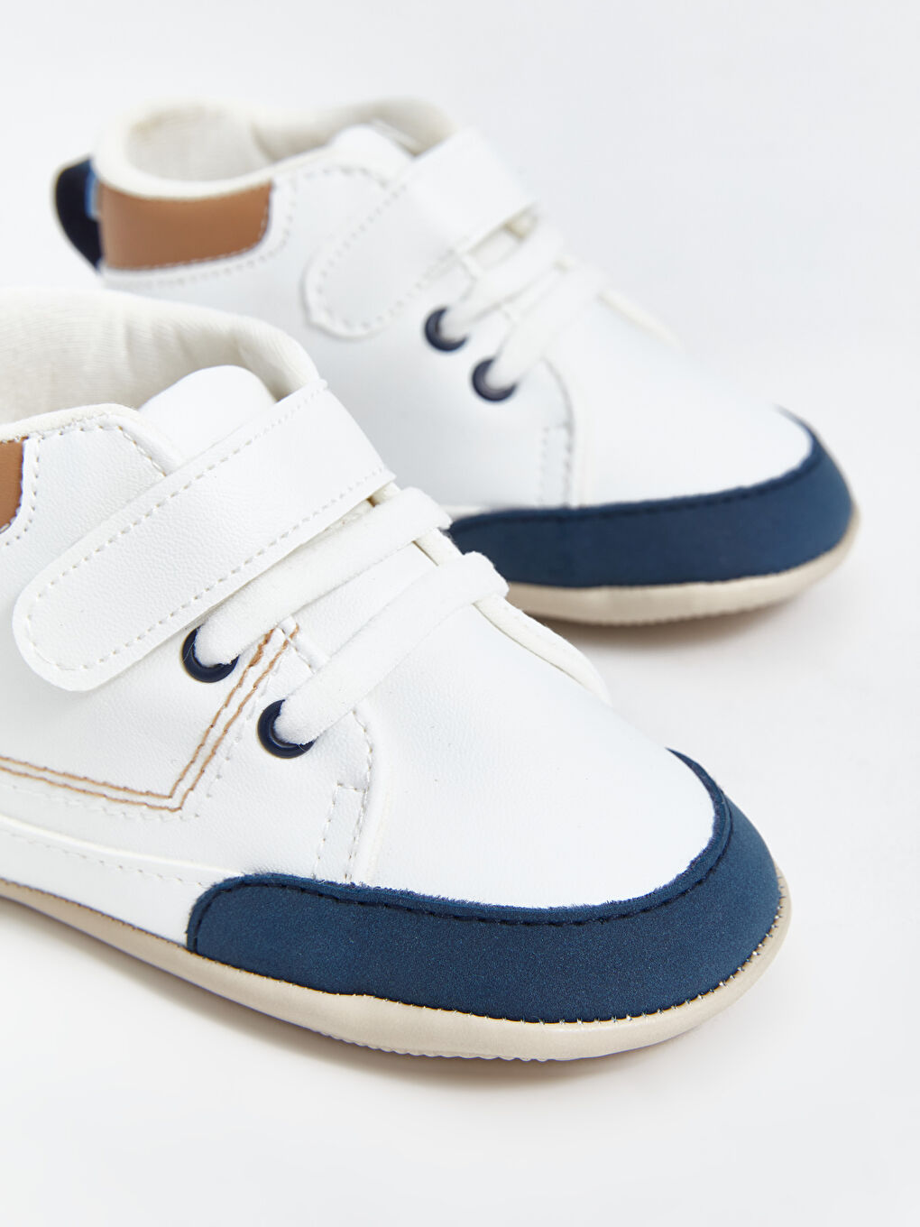 Chaussures de Pré-Marche à Lacets et Velcro pour Garçons-2