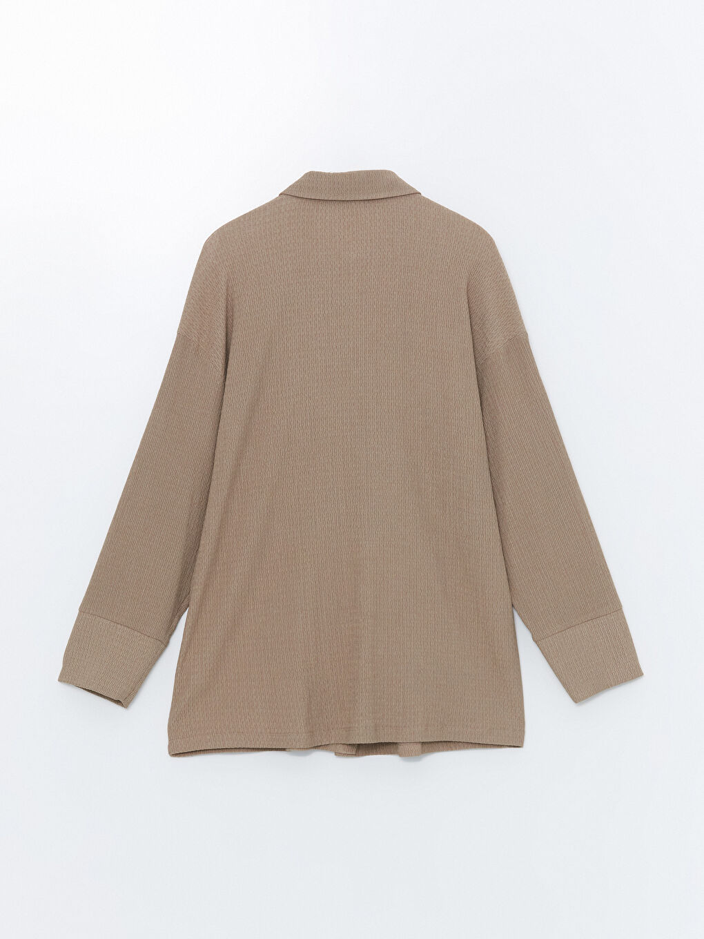 LCWAIKIKI Basic Textured Oversize Women's Shirt Tunic -W4I688Z8-KL8