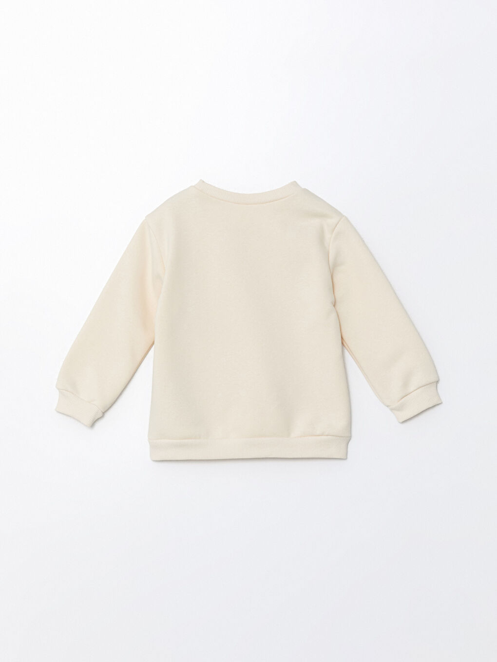 LCW baby Krem Rengi Beli Lastikli Baskılı Kız Bebek Sweatshirt - 2