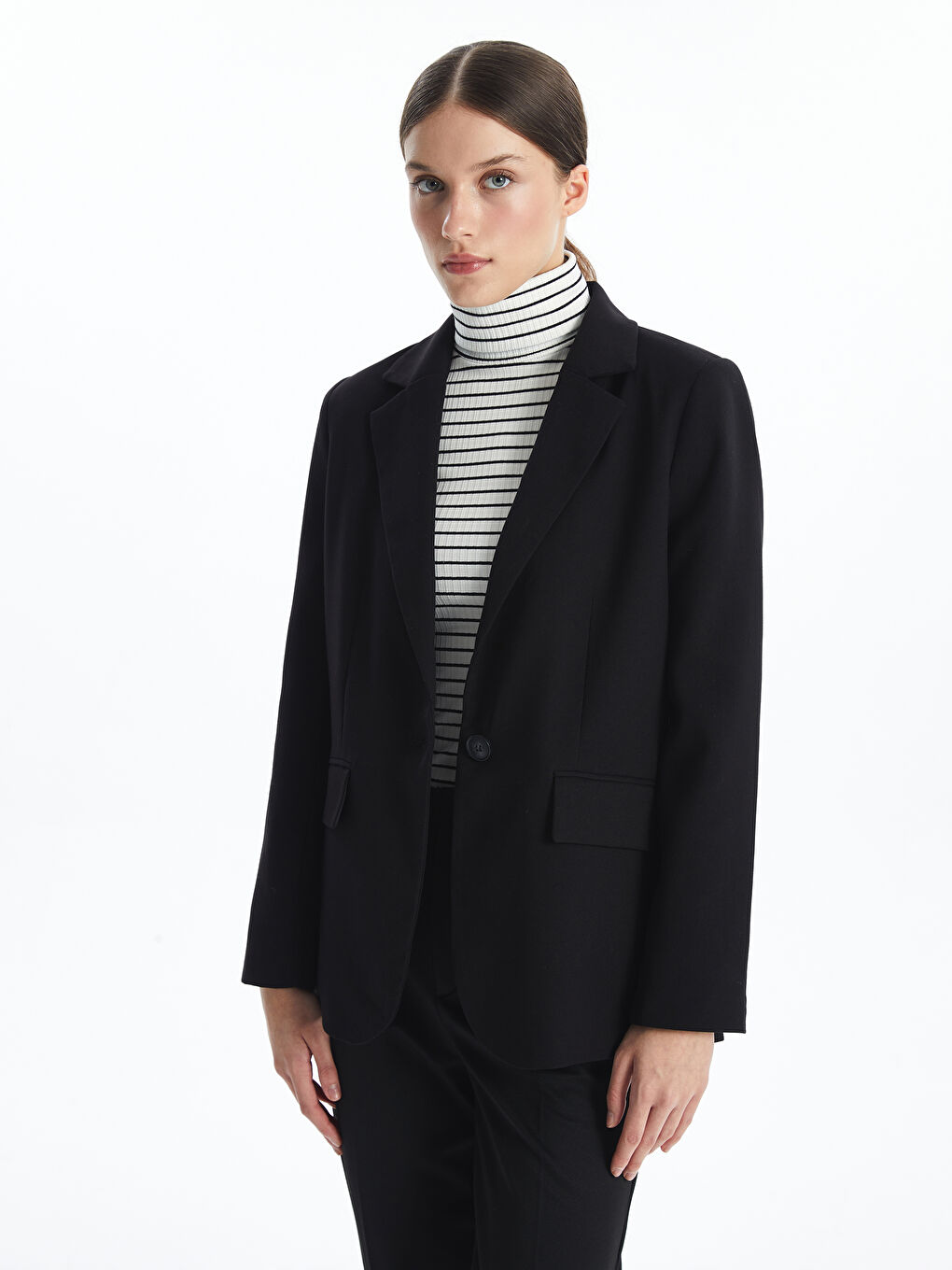 LCW Vision Loose Fit Women's Blazer Jacket -W4I786Z8-CVL