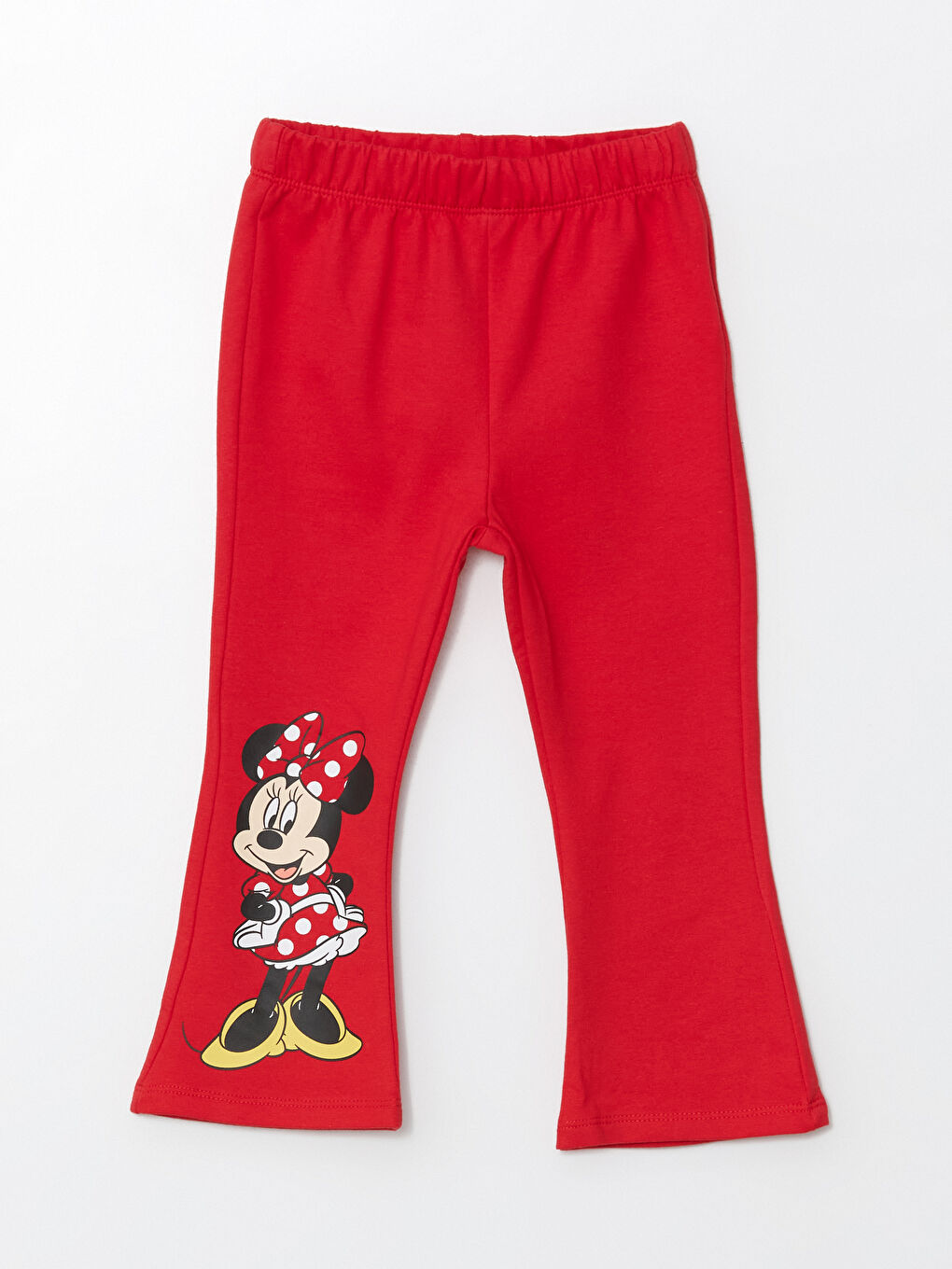 LCW Kids Elastic Waist Minnie Mouse Printed Girls' Leggings -W4I792Z1-HNK