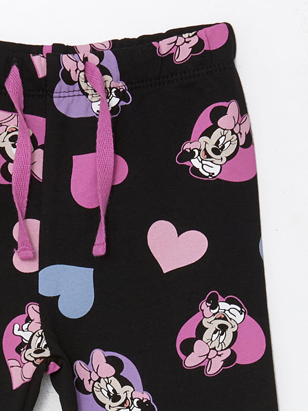 LCW Kids Elastic Waist Minnie Mouse Printed Girls' Leggings -W4I793Z1-LQJ