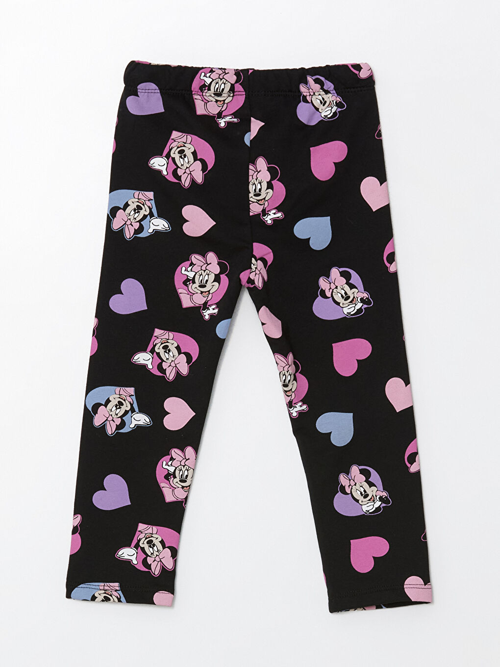 LCW Kids Elastic Waist Minnie Mouse Printed Girls' Leggings -W4I793Z1-LQJ
