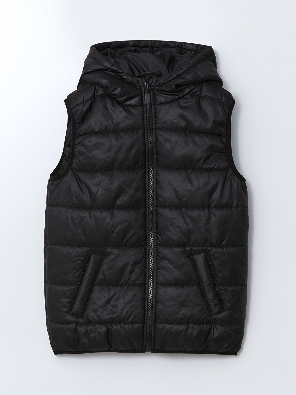 Hooded Girls' Puffer Gilet