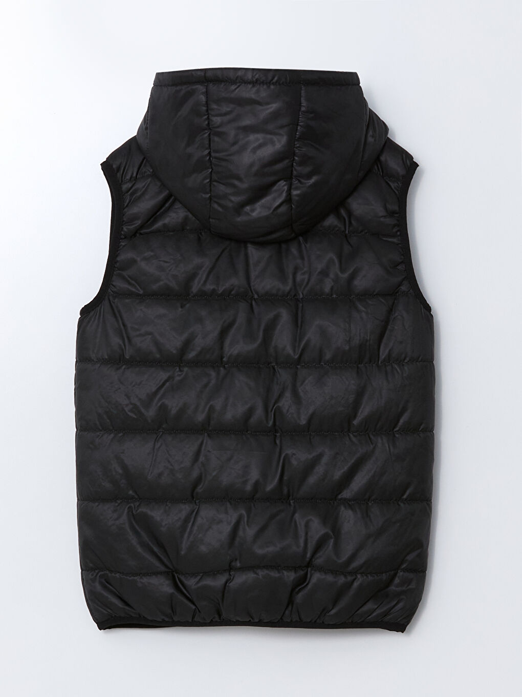 Hooded Girls' Puffer Gilet-1