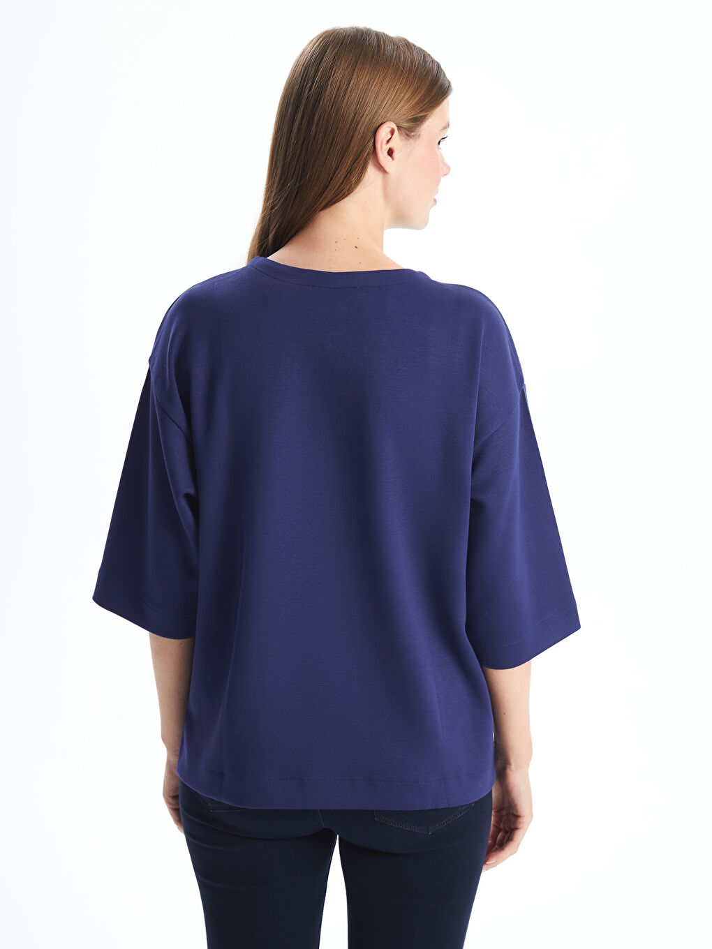 Notch Neck Women's Blouse-3