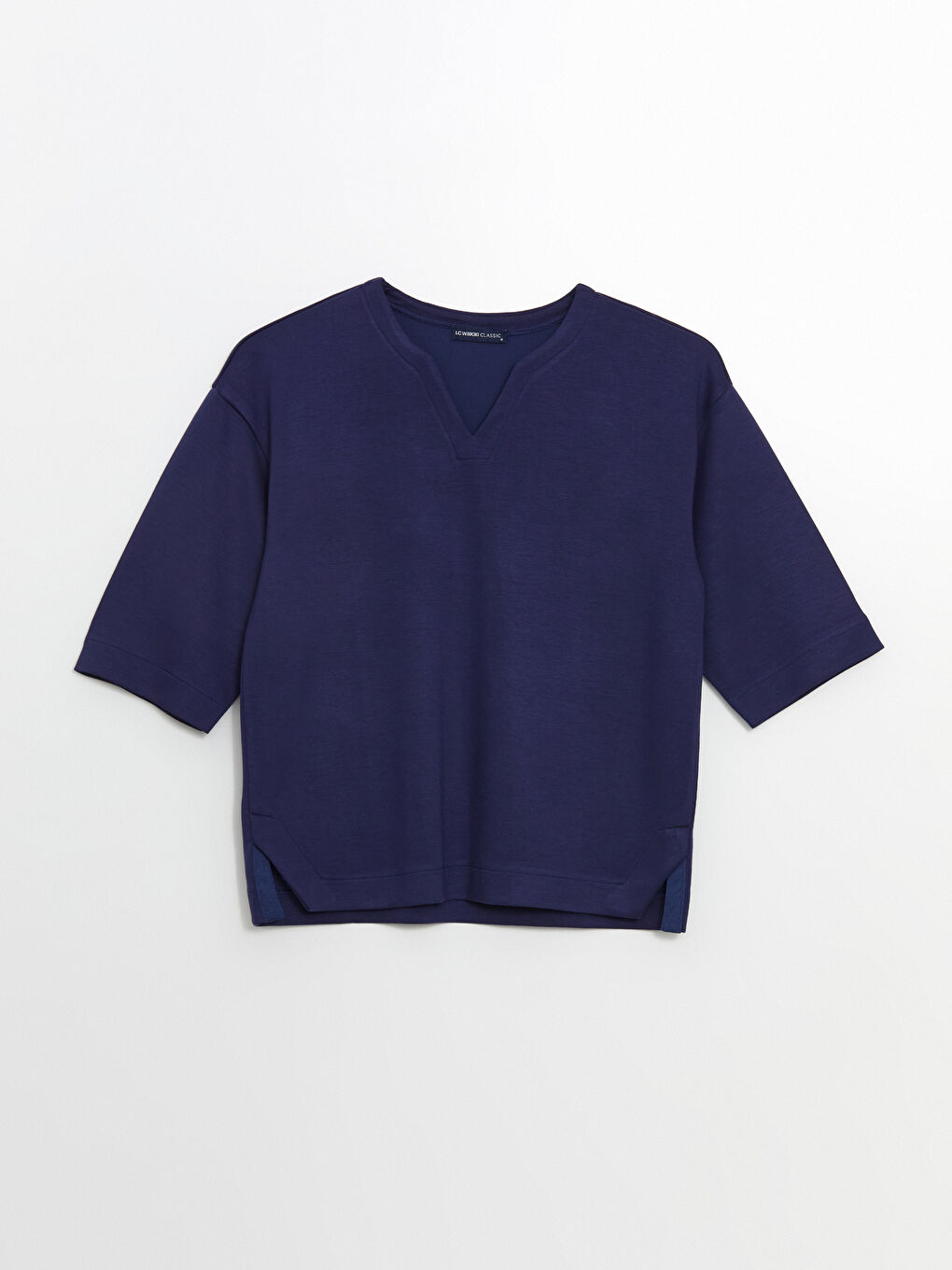 Notch Neck Women's Blouse-4