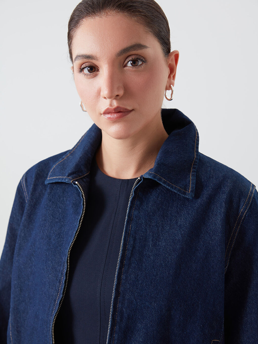 LCW ACCESSORIES Gri Halka Kadın Küpe - 1