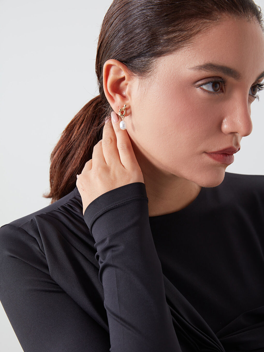 Sarı Taşlı Kadın Küpe