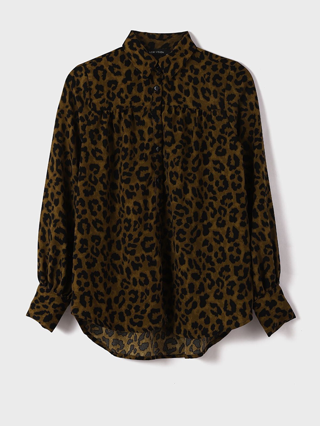 قميص نسائي واسع الحجم بطبعة النمر