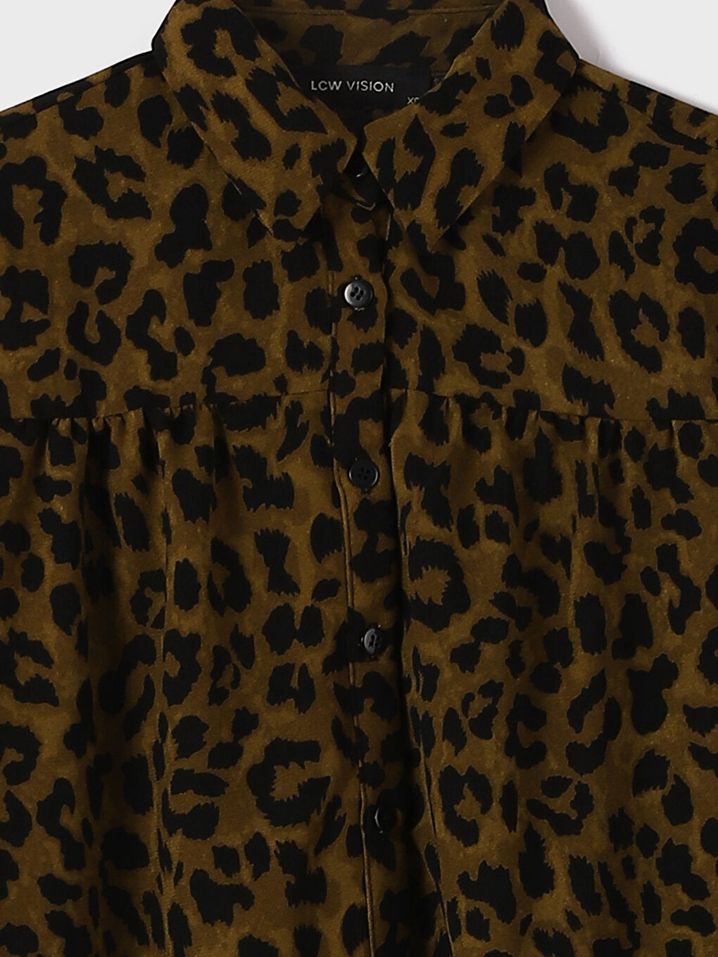 قميص نسائي واسع الحجم بطبعة النمر-2