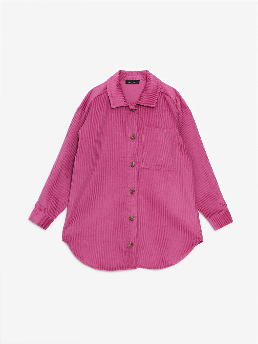 Textured Oversize Velvet Women's Shirt Jacket-4